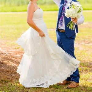 Lillian West lace wedding dress